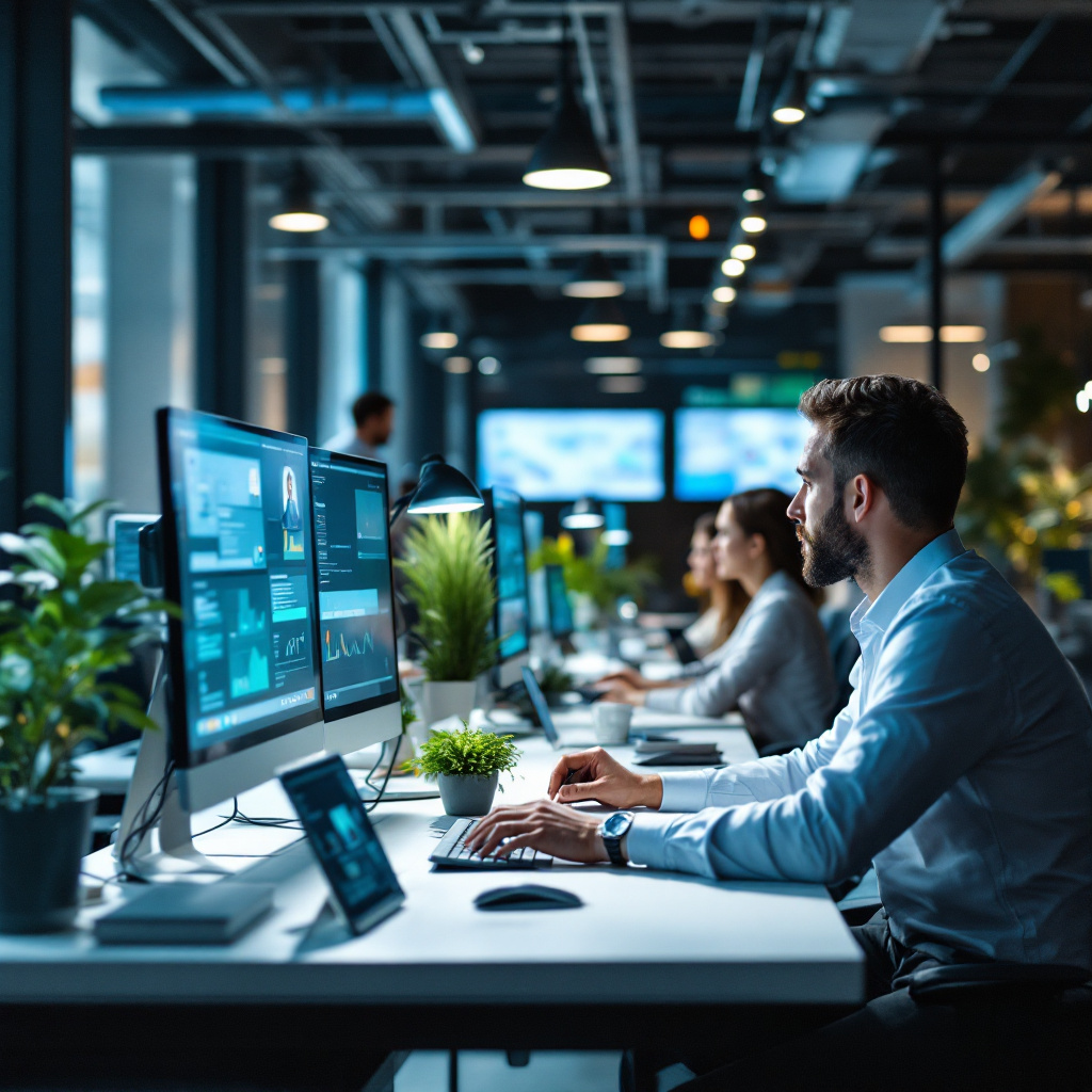 Unternehmens-AI-Assistent in einem kollaborativen Arbeitsumfeld