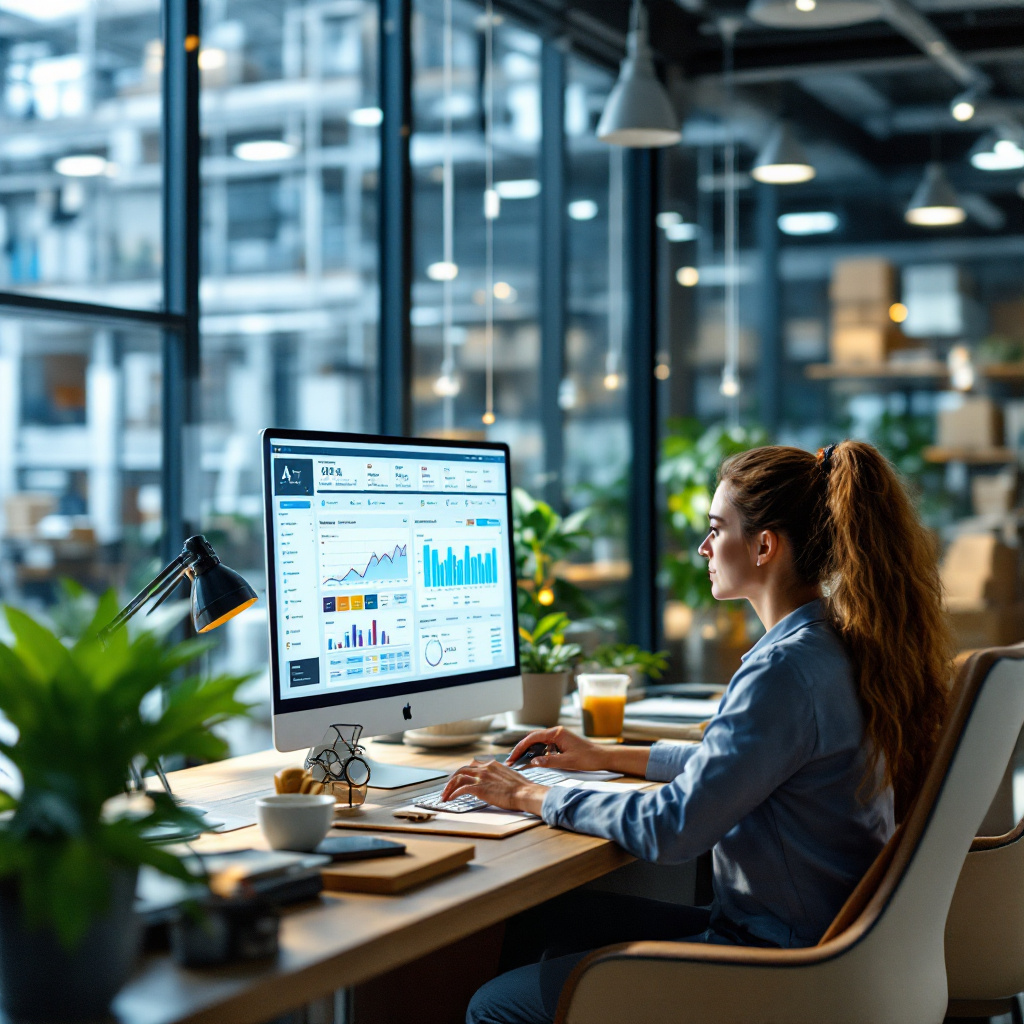 Team using AI to monitor logistics Team using AI to monitor logistics