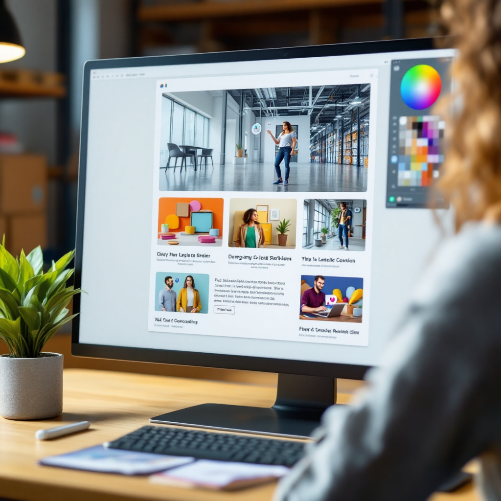 Marketer designing AI-driven promotional emails