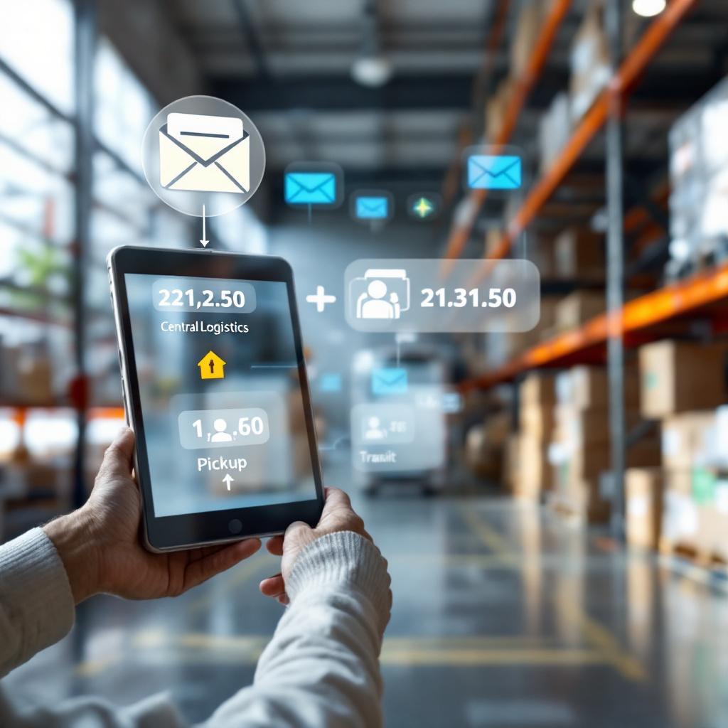 Email updates sent to customers for multiple shipment stages Email updates sent to customers for multiple shipment stages