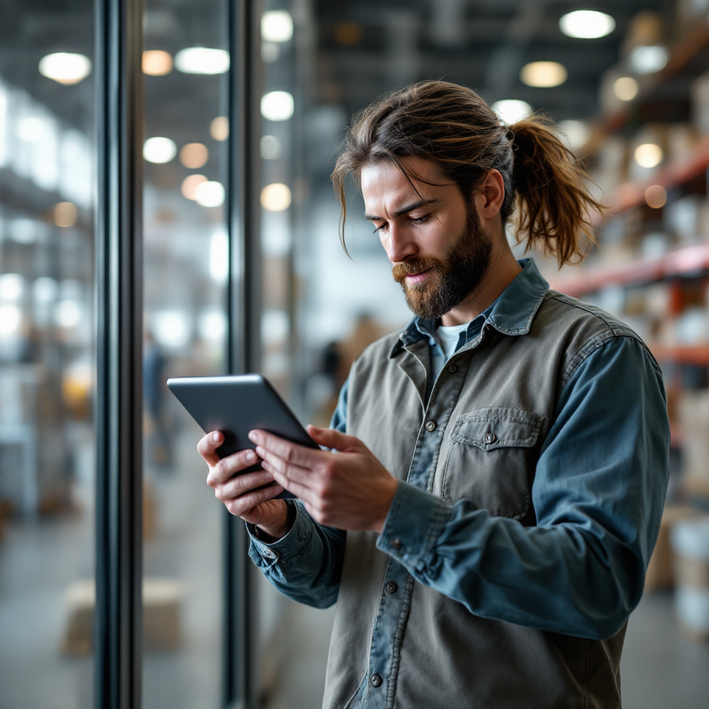 Client care urmărește expedierea pe tabletă Client care urmărește expedierea pe tabletă