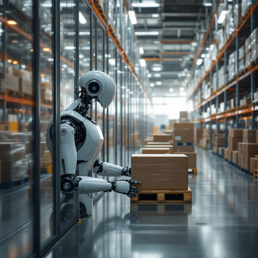 AI-driven warehouse robots