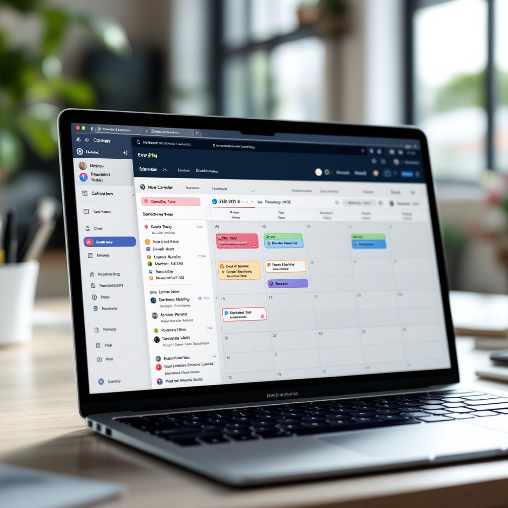 Agenda- en e-mailinterface met AI-voorstellen