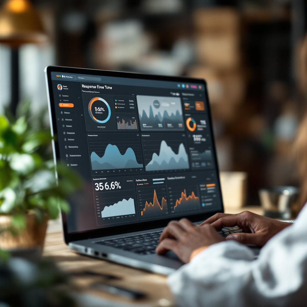 Dashboard mit Metriken zur KI‑Kommunikation