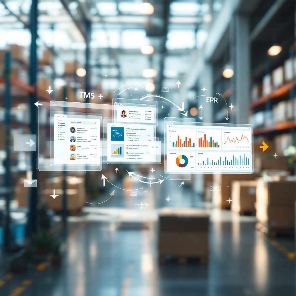 Boîte de réception e-mail convertie en entrées TMS et ERP