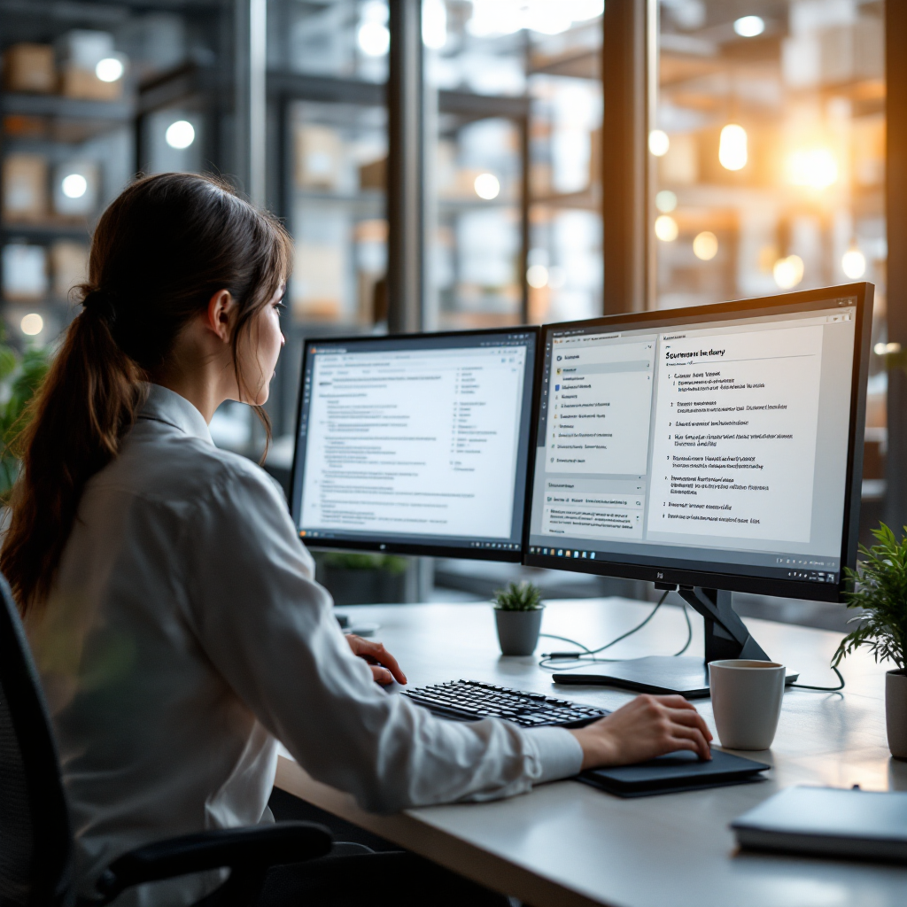 KI-Assistent zeigt Zusammenfassung mit OneDrive-Dokumentlinks auf dem Bildschirm KI-Assistent zeigt Zusammenfassung mit OneDrive-Dokumentlinks auf dem Bildschirm