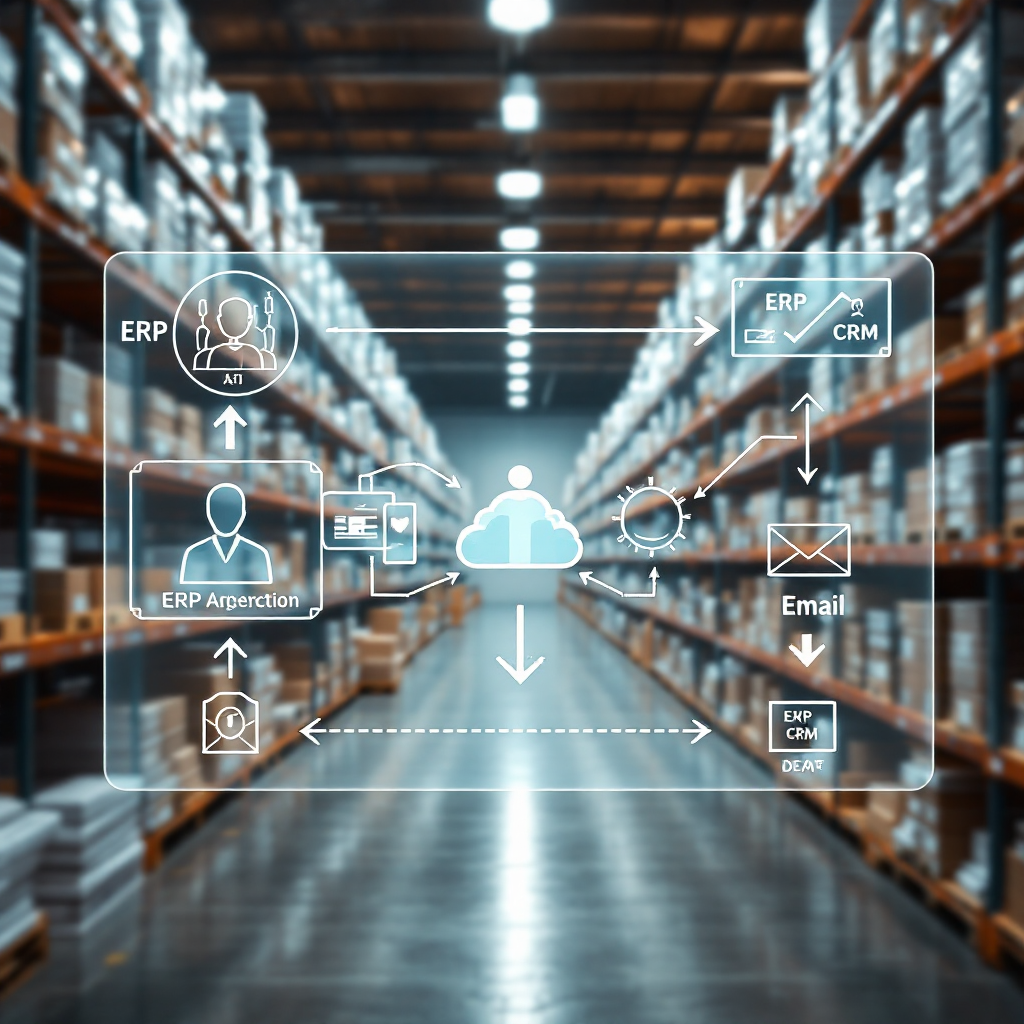 Diagram av AI-agenter som kobler til virksomhetssystemer Diagram av AI-agenter som kobler til virksomhetssystemer