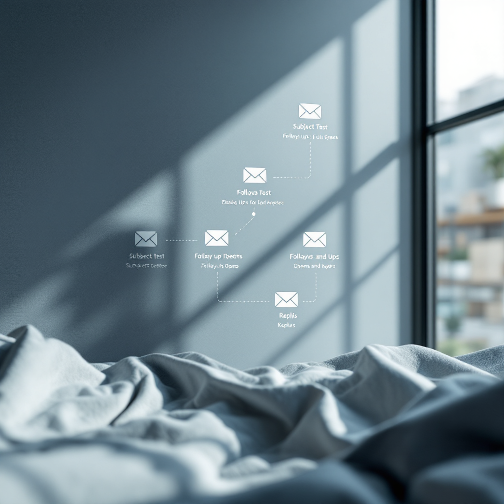 Diagram van een tijdlijn voor een e‑mailreeks met vijf stappen Diagram van een tijdlijn voor een e‑mailreeks met vijf stappen