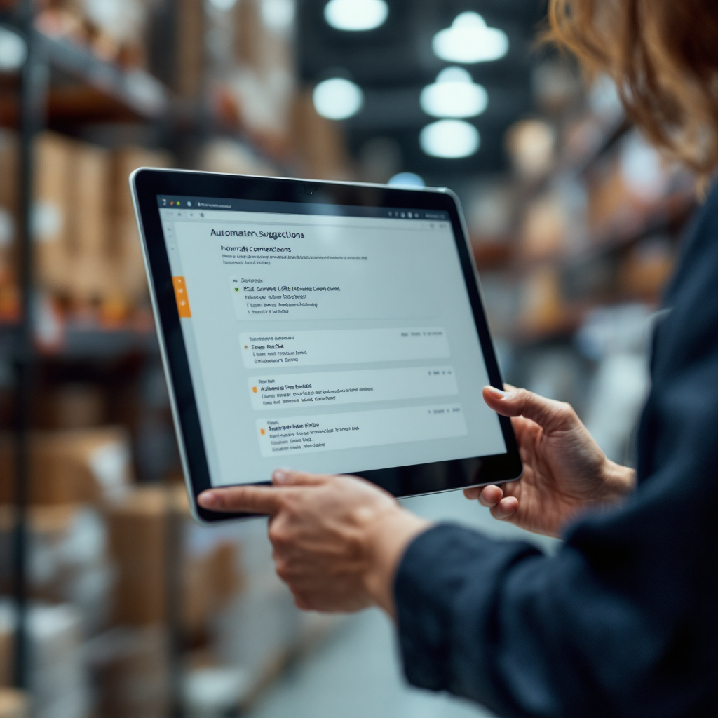 Borrador de correo con campos de datos sugeridos por IA extraídos del ERP Borrador de correo con campos de datos sugeridos por IA extraídos del ERP