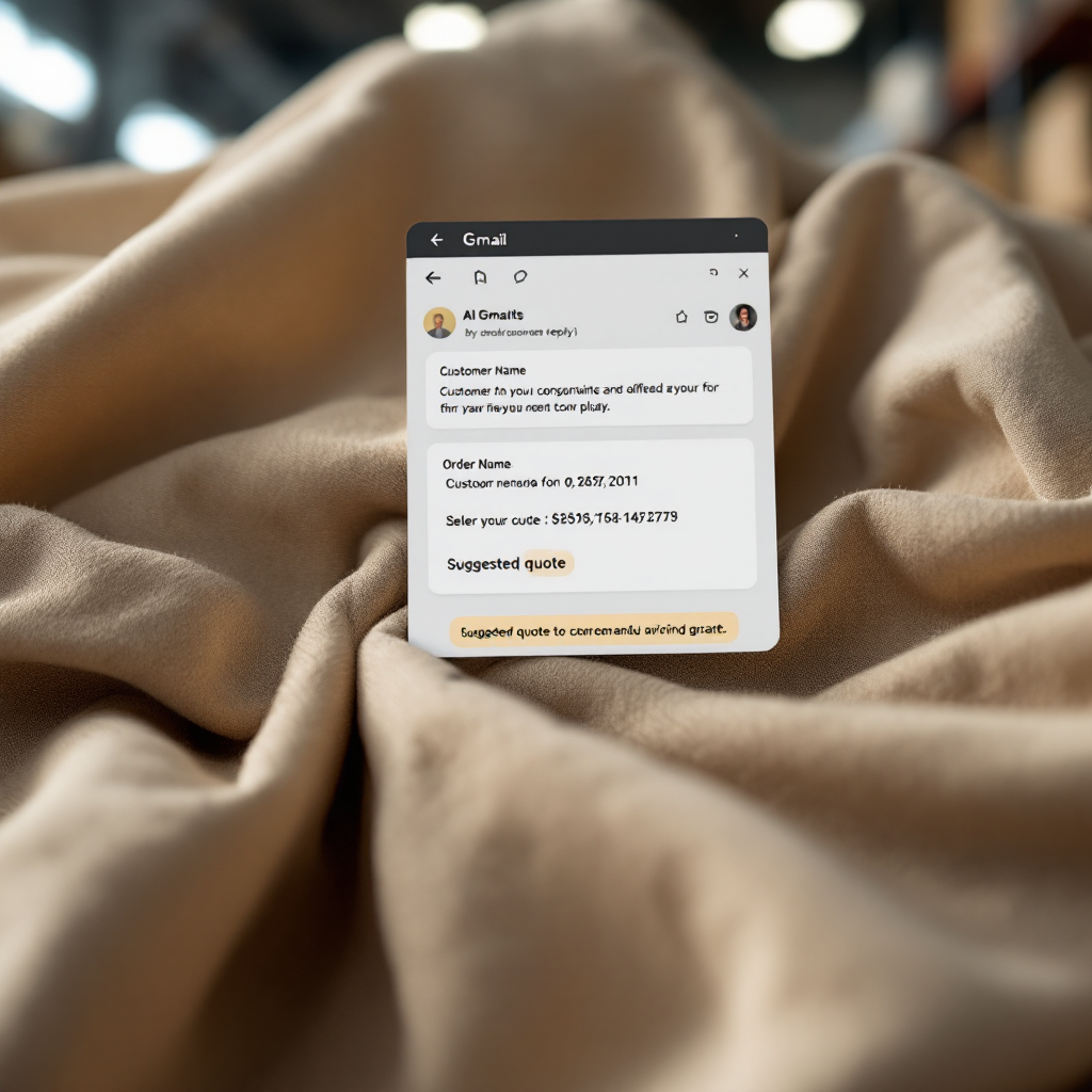 Gmail-concept met AI-gegenereerd voorgesteld antwoord en gemarkeerde velden Gmail-concept met AI-gegenereerd voorgesteld antwoord en gemarkeerde velden