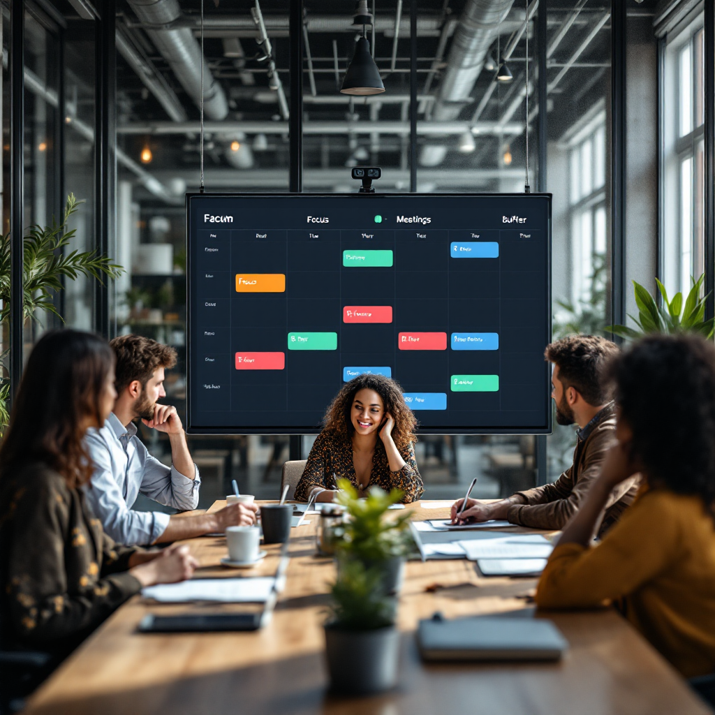 Fælles teamkalendervisning med fokusblokke Fælles teamkalendervisning med fokusblokke