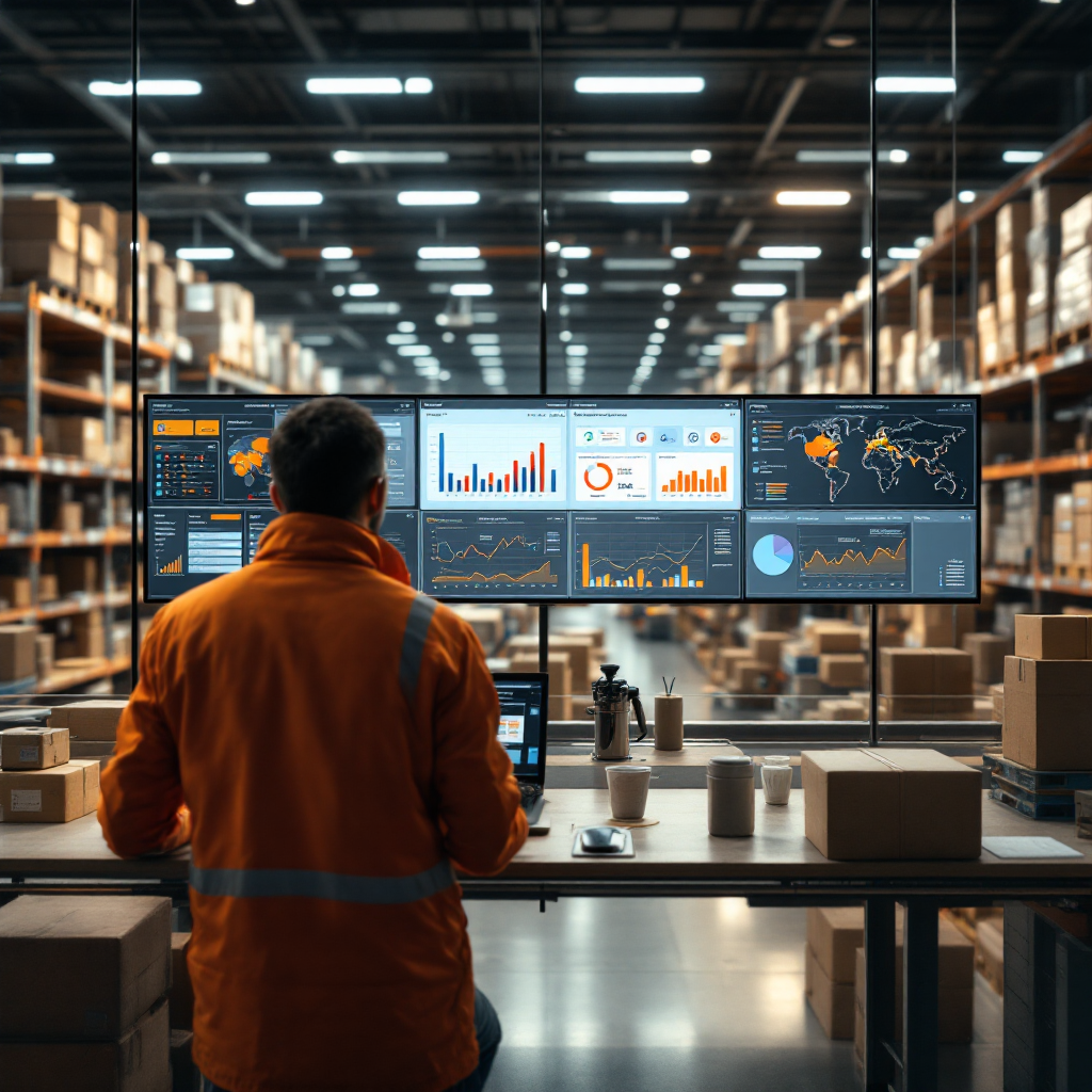 Kontrolcenter med dashboards for lager og leverandører Kontrolcenter med dashboards for lager og leverandører