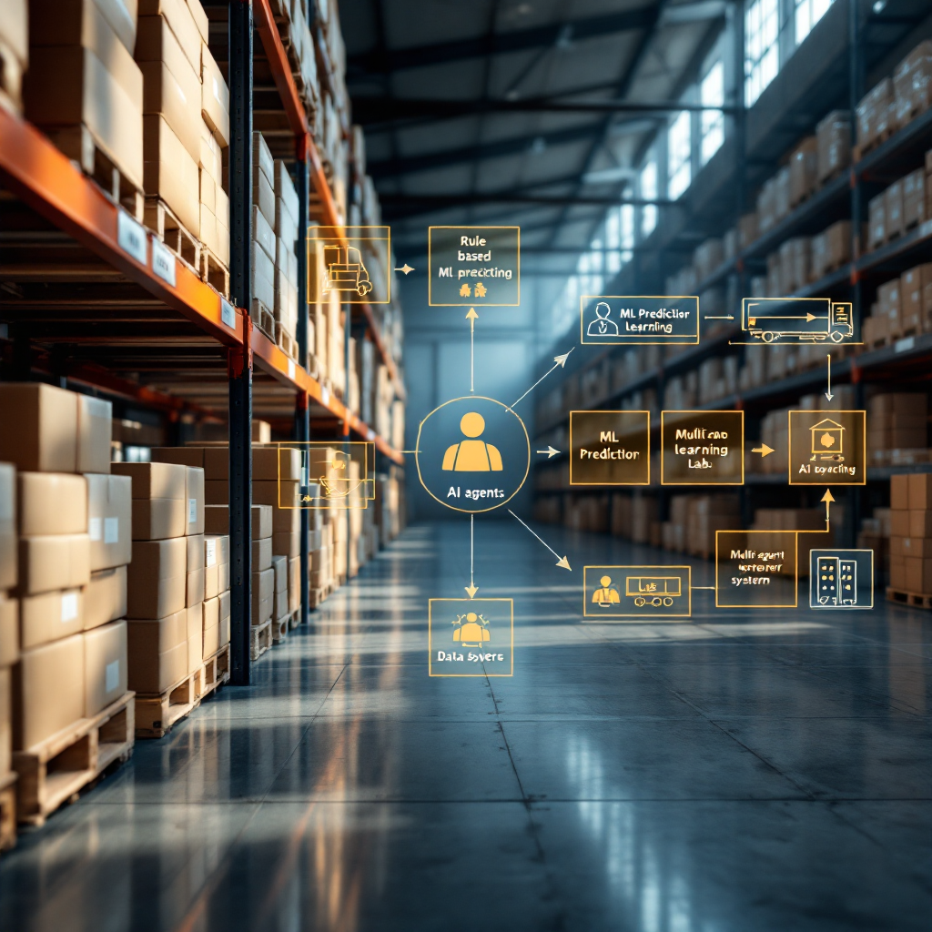 Diagram over AI-agenttyper og anvendelsestilfælde Diagram over AI-agenttyper og anvendelsestilfælde