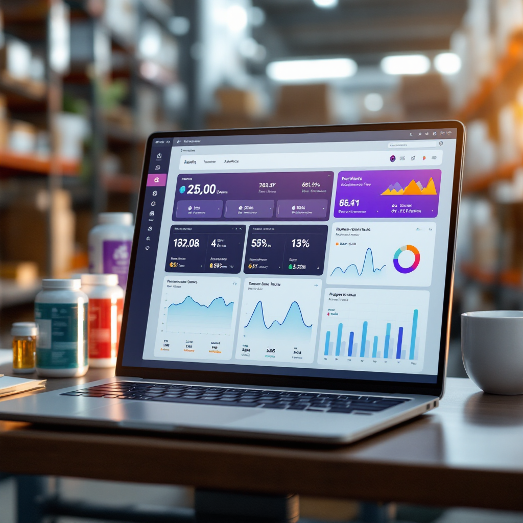 Panneau d'analytique en temps réel pour les flux d'e‑mails pharmaceutiques