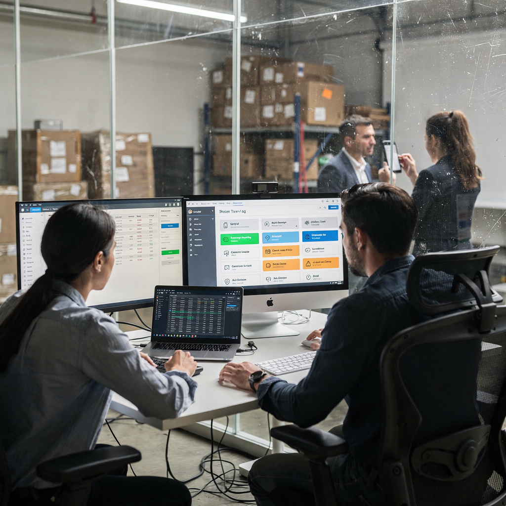 KI‑gestütztes Produktions‑Workflow‑Dashboard in einem Studio