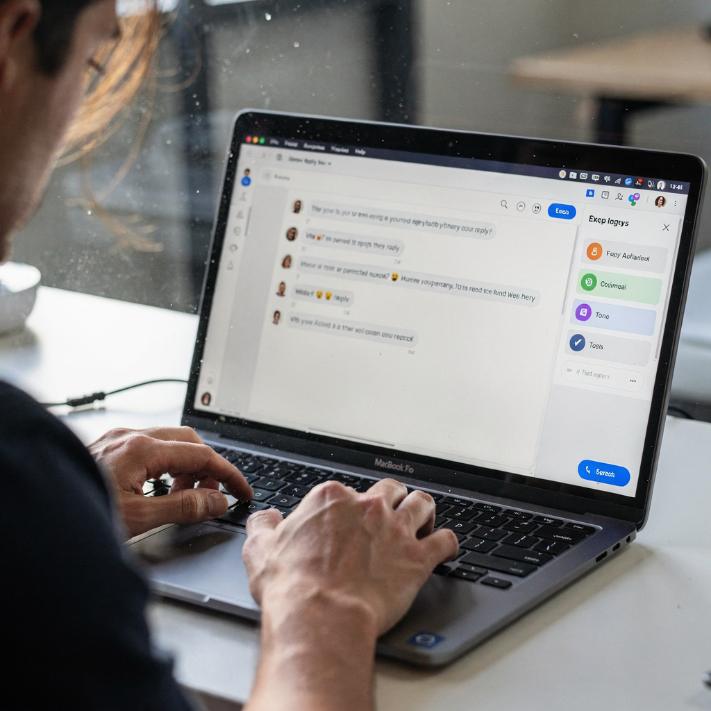 Door AI gegenereerde antwoordsuggesties in e-mailopstelvenster Door AI gegenereerde antwoordsuggesties in e-mailopstelvenster