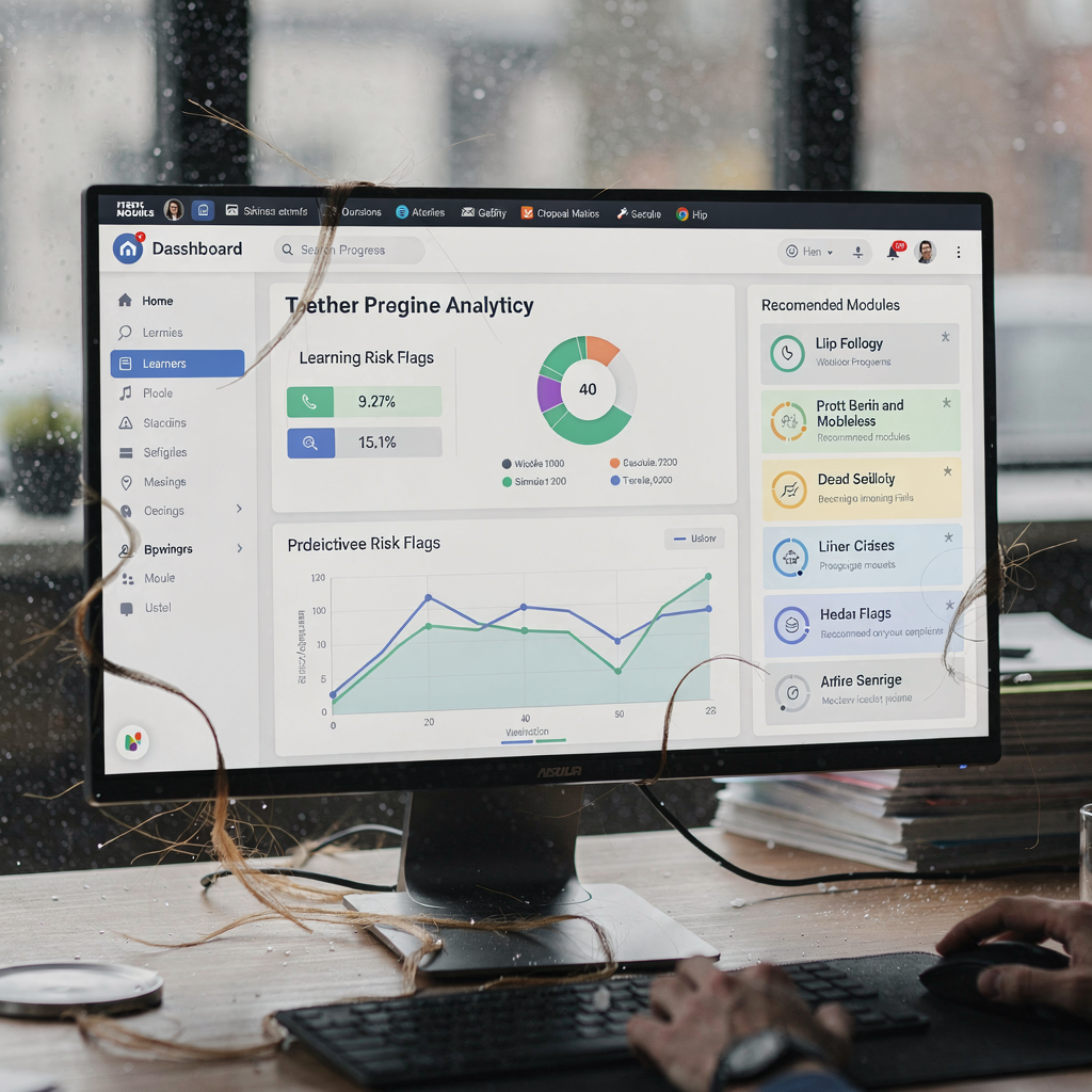 Cruscotto analitico dell'apprendimento con IA