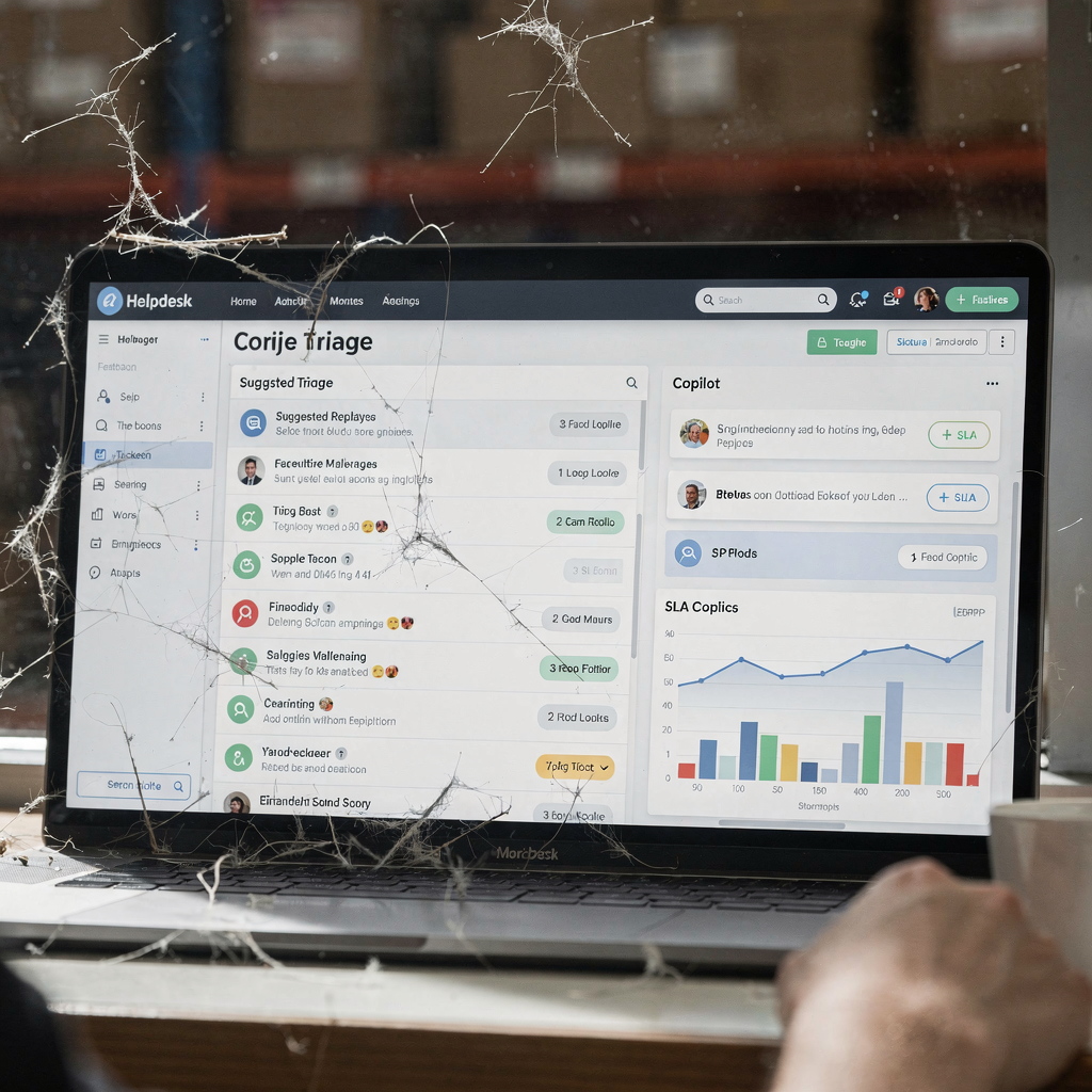 AI-aangedreven helpdeskdashboard met copilot-voorstellen