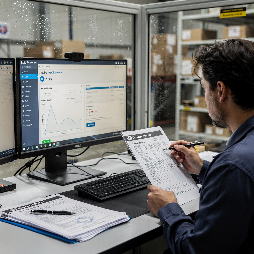 Prüfungsbereites ERP und Zertifikatsprüfung in einem Einsatzraum Prüfungsbereites ERP und Zertifikatsprüfung in einem Einsatzraum