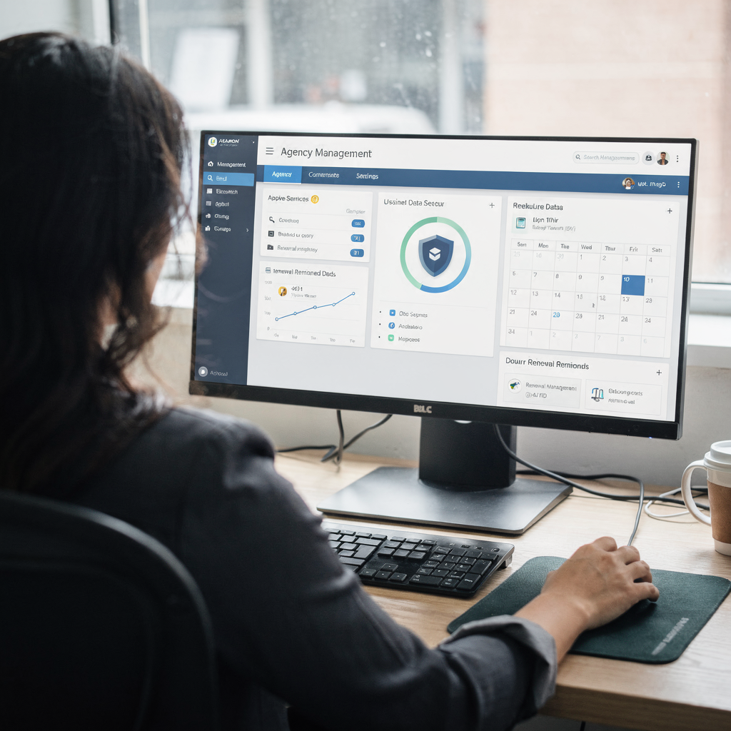 Cruscotto back-office con promemoria di rinnovo Cruscotto back-office con promemoria di rinnovo