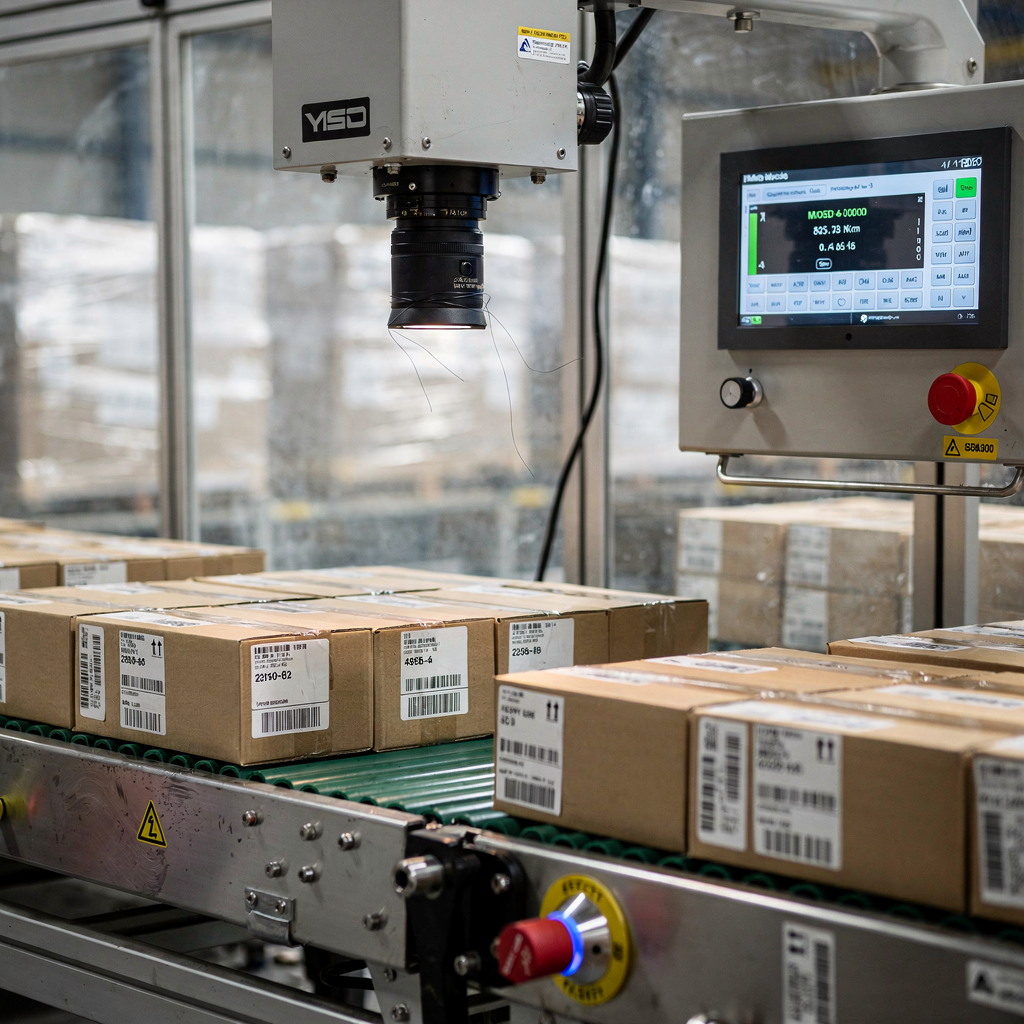 Transportband met camera-inspectiesysteem