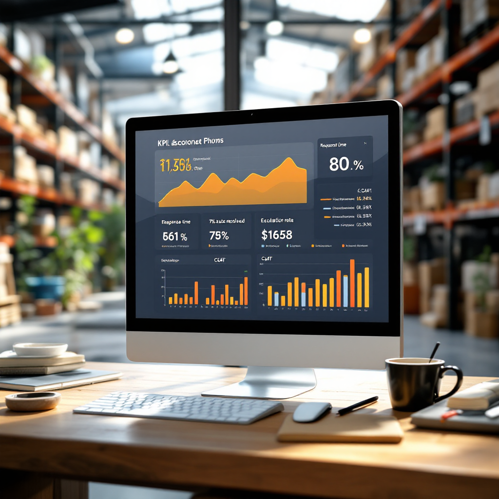 Řídicí panel KPI asistenta AI pro e-maily Řídicí panel KPI asistenta AI pro e-maily