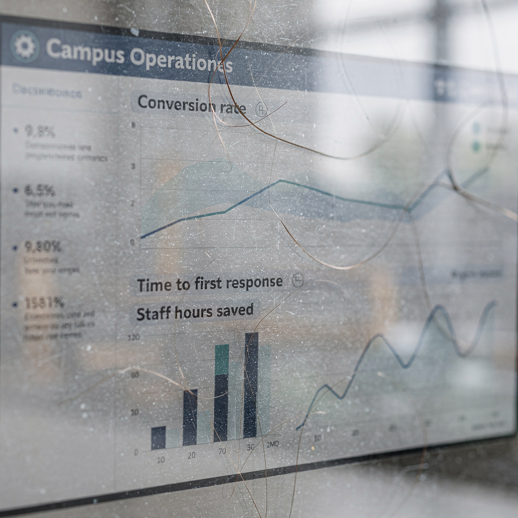 Tableau de bord des indicateurs des opérations du campus