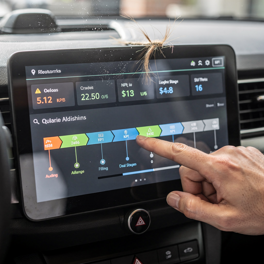 Dashboard met AI-waarschuwingen en dealstages