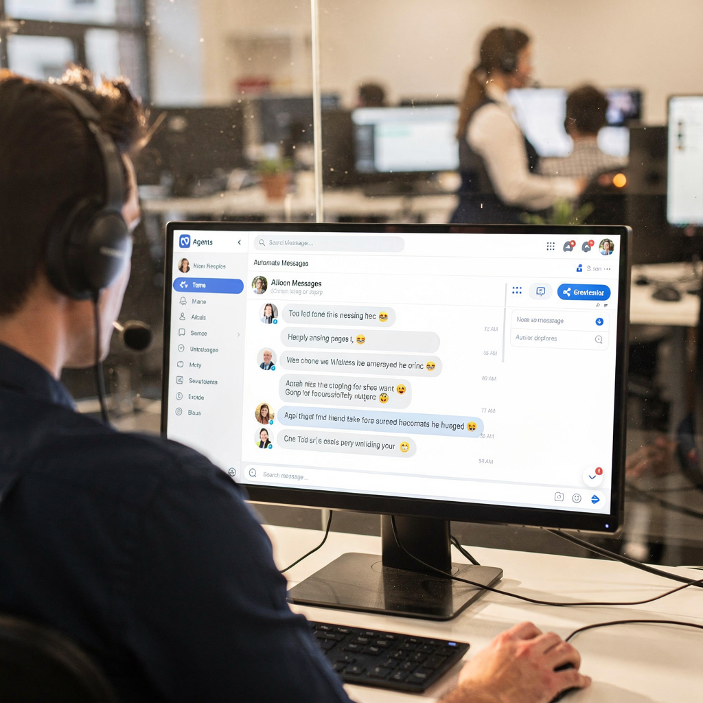 Dashboard mit von KI vorgeschlagenen Kundenantworten