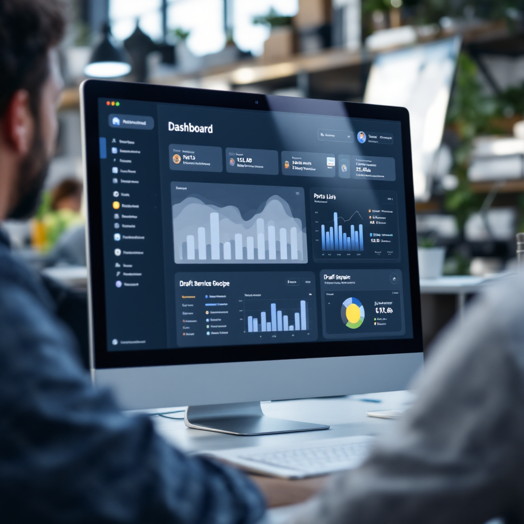 Műszerfal alkatrészekkel és árajánlat-tervezettel
