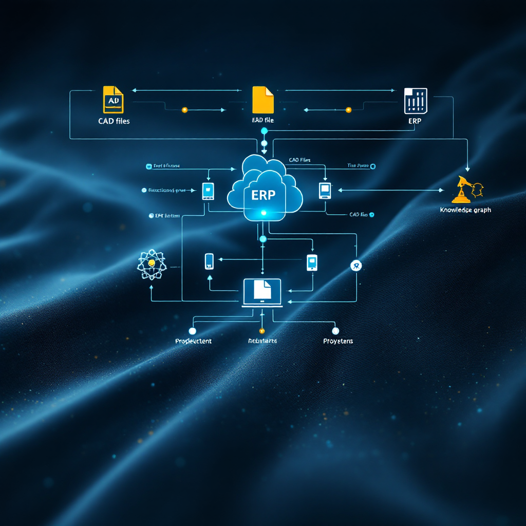 Diagramm, das ein Model‑Context‑Protokoll zeigt, das Ingenieurssysteme verbindet