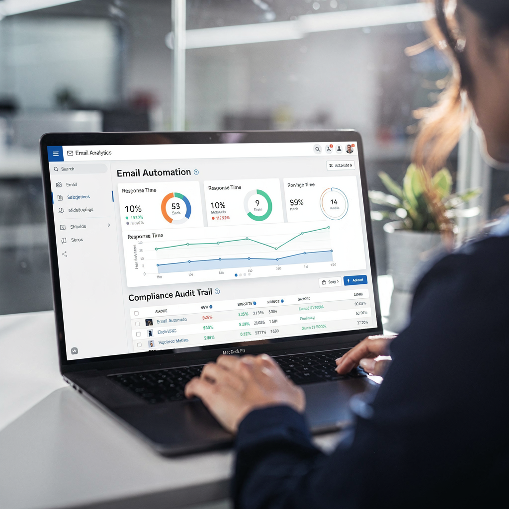 Cruscotto di automazione email e analitiche