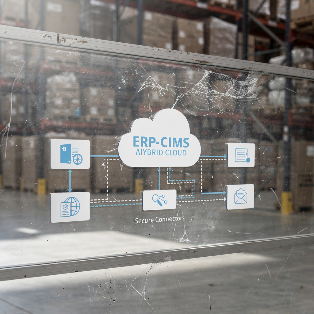 Piattaforma IA ibrida che collega email e sistemi operativi