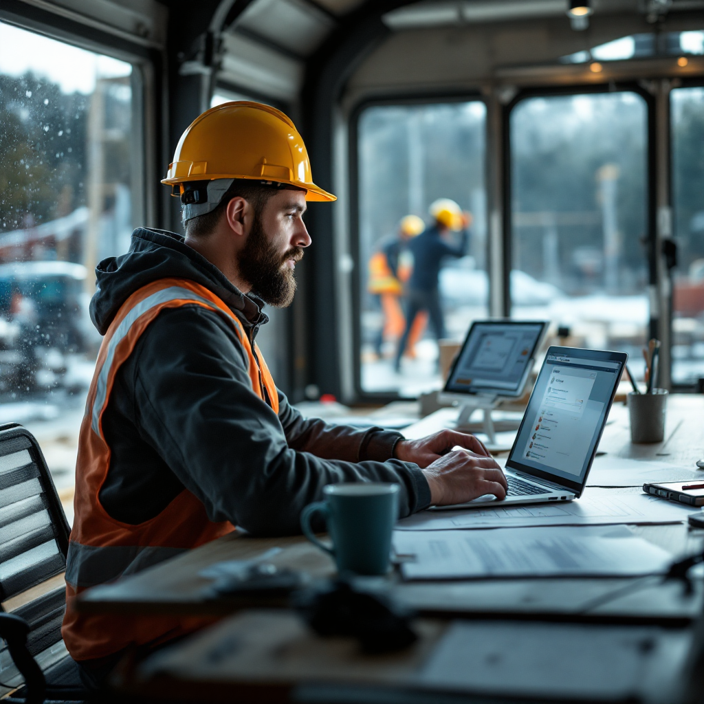 Email assistant for construction companies