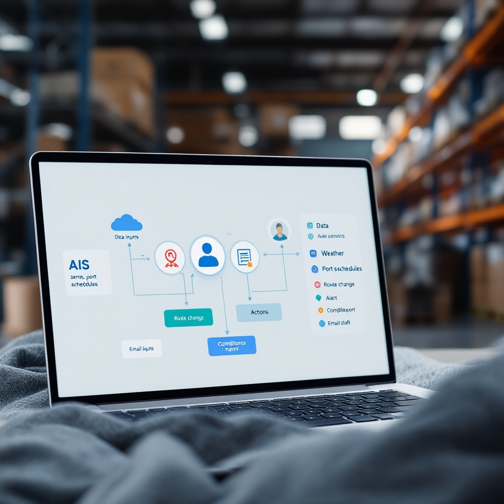 AI assistant for marine logistics and maritime operations