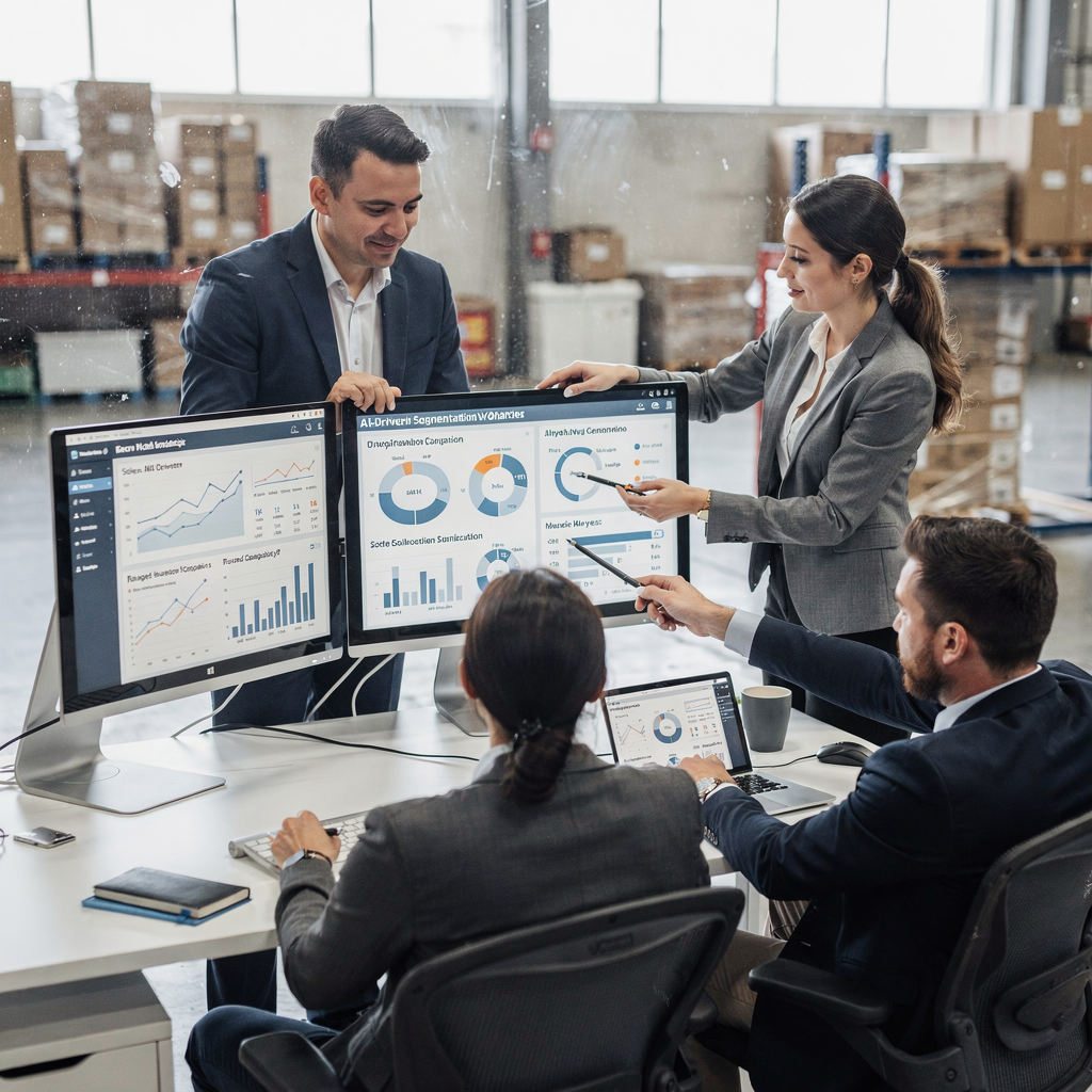 Marketing dashboard with AI-driven segmentation and campaign metrics Marketing dashboard with AI-driven segmentation and campaign metrics