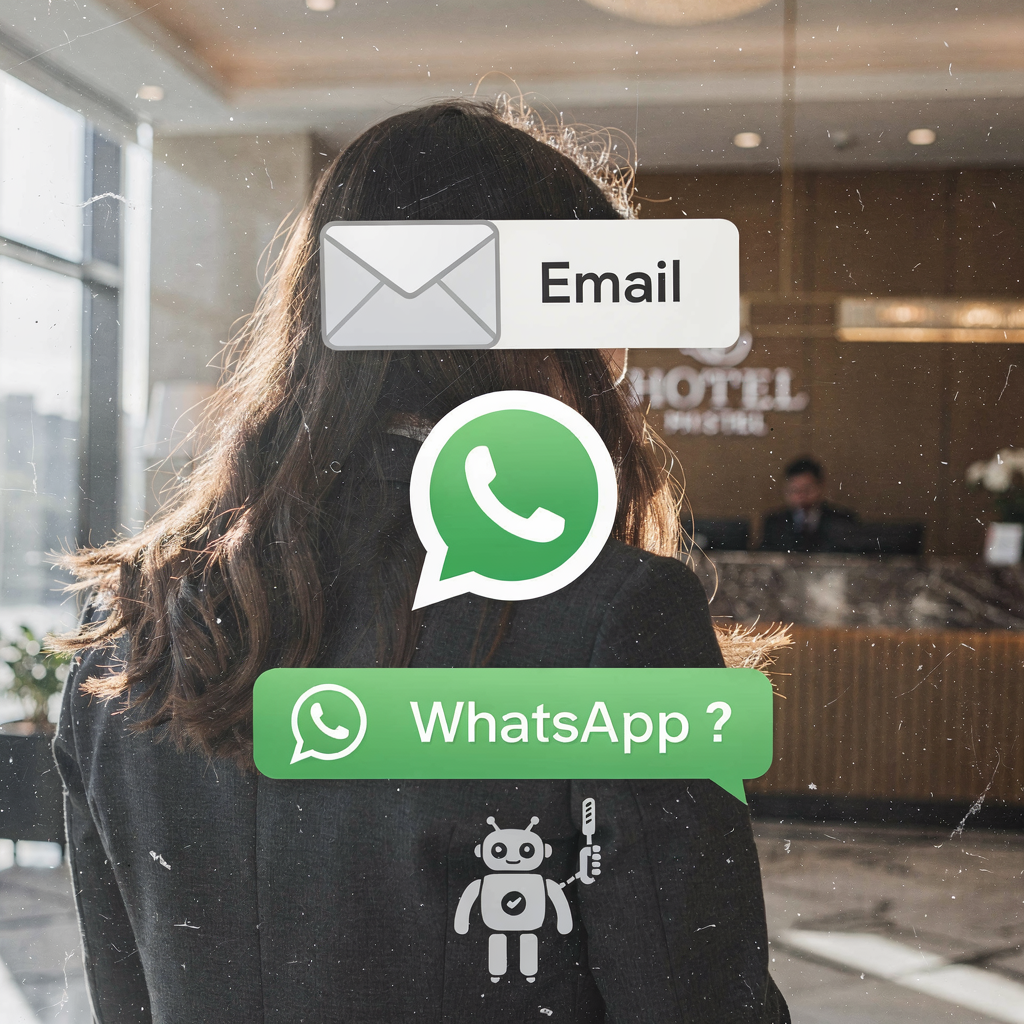 Diagrama de comunicação multicanal do hotel Diagrama de comunicação multicanal do hotel