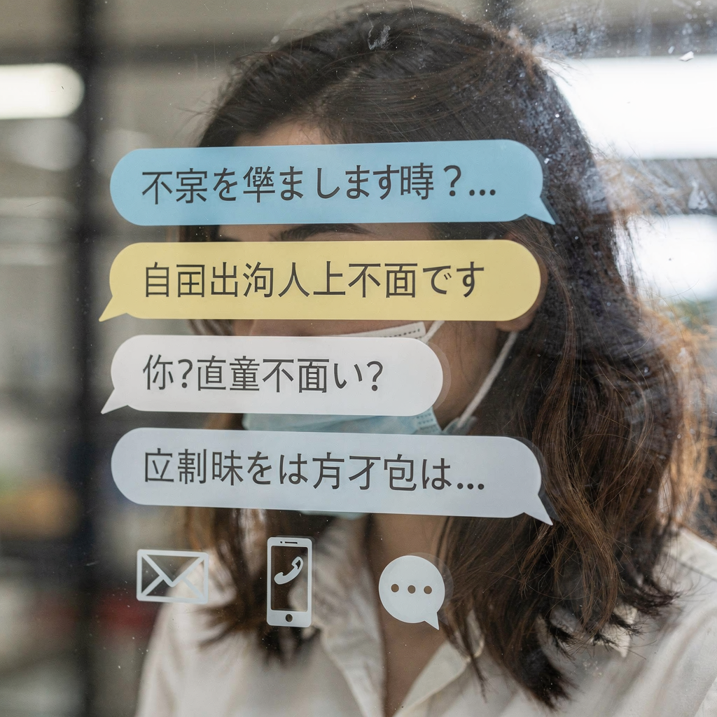 Mehrsprachige Chat- und E-Mail-Oberfläche