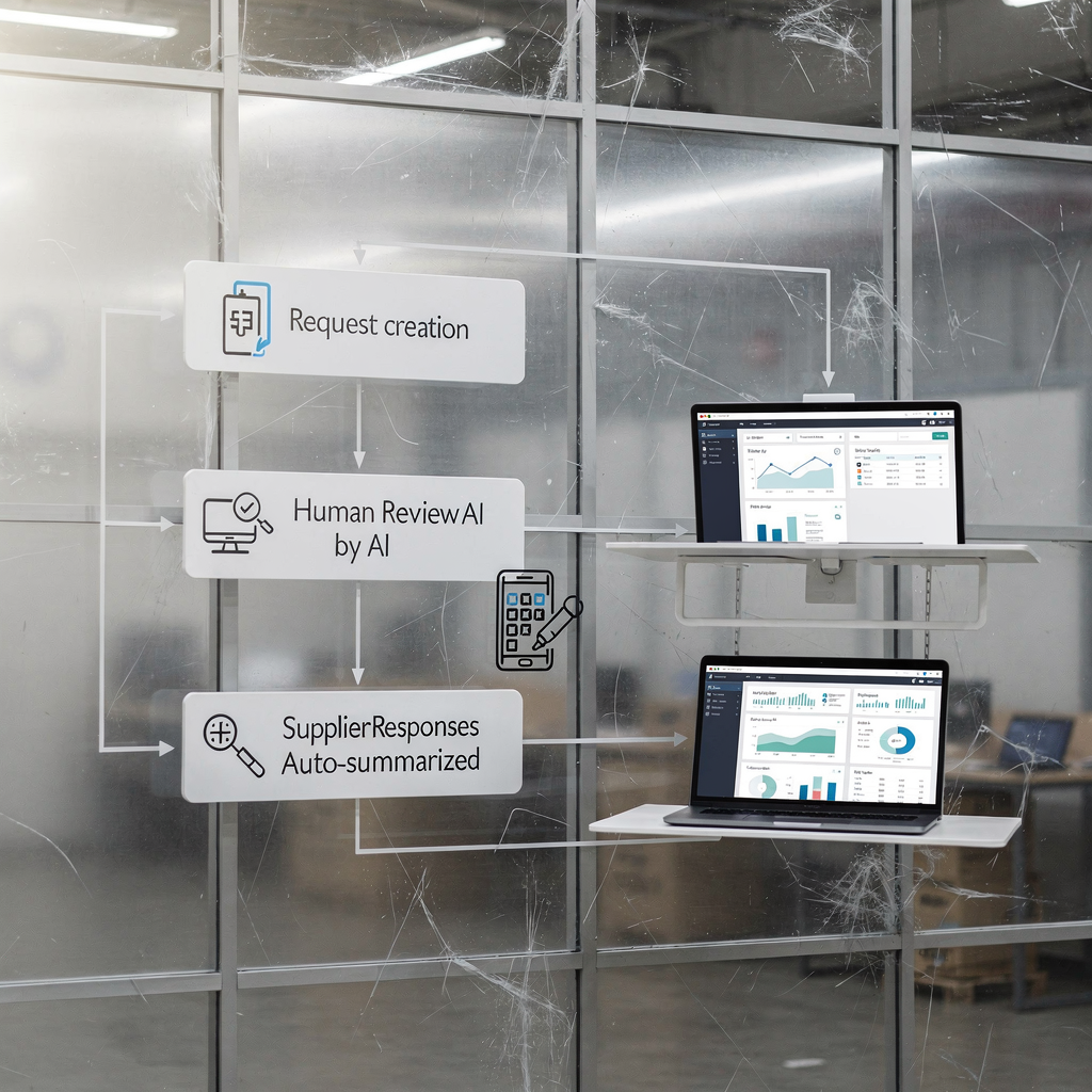 Przepływ RFP z punktami kontaktu generatywnej AI Przepływ RFP z punktami kontaktu generatywnej AI