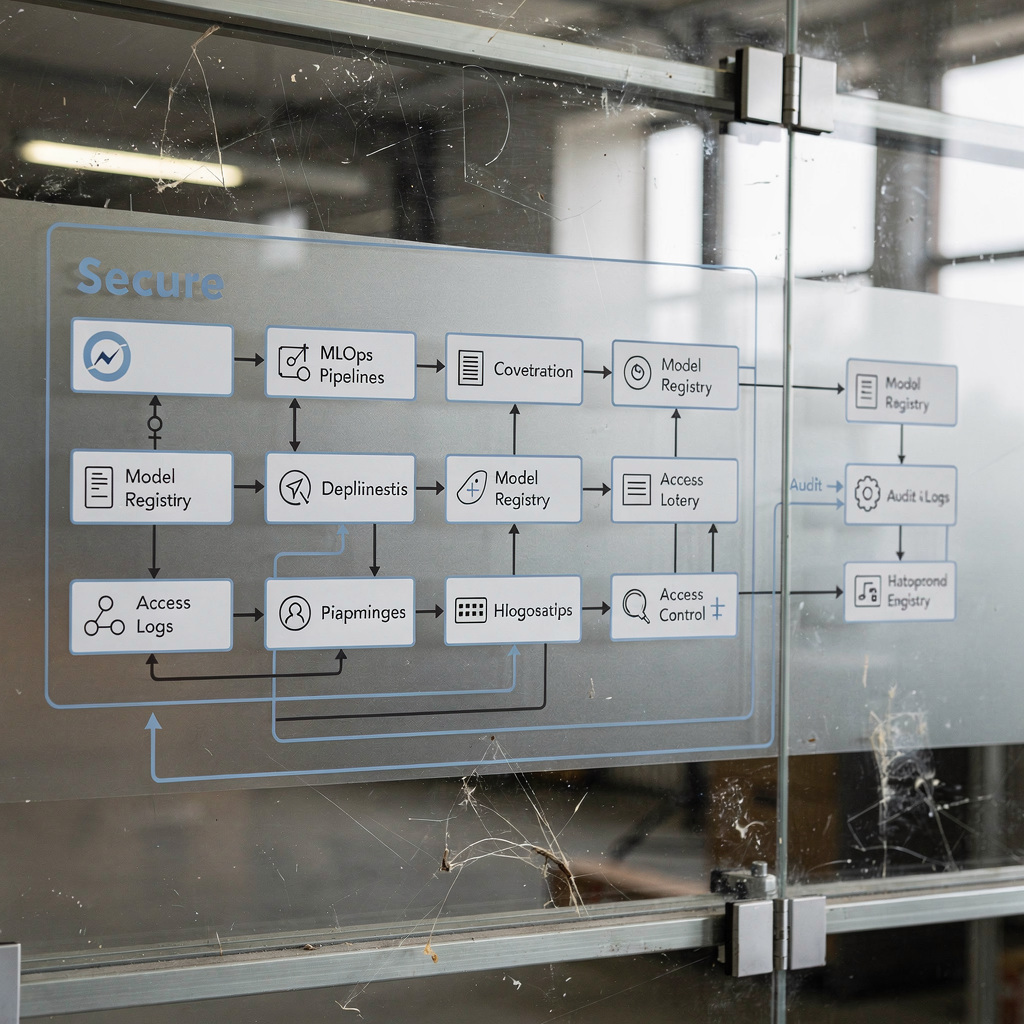 Diagrama de arquitectura de plataforma de IA segura Diagrama de arquitectura de plataforma de IA segura