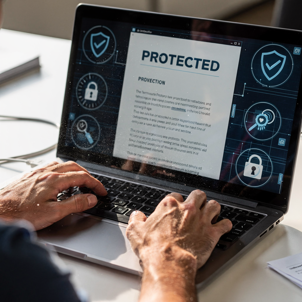 Secure document access and encryption for email workflows
