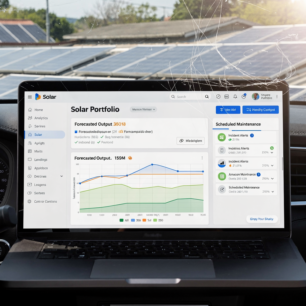 Dashboard für Solar-Portfolio-Analysen