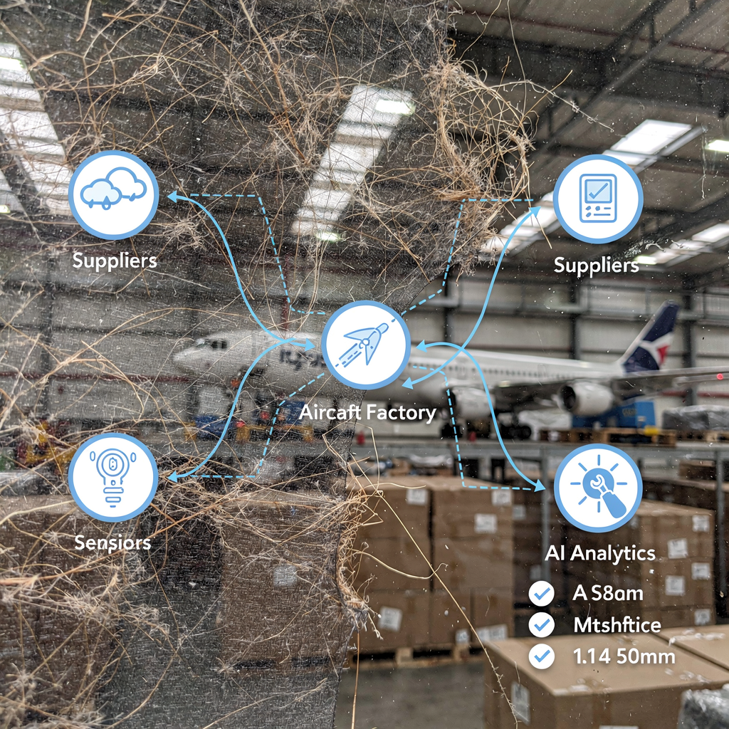 Lieferkettenkarte mit Lieferantenrouten und Analysen