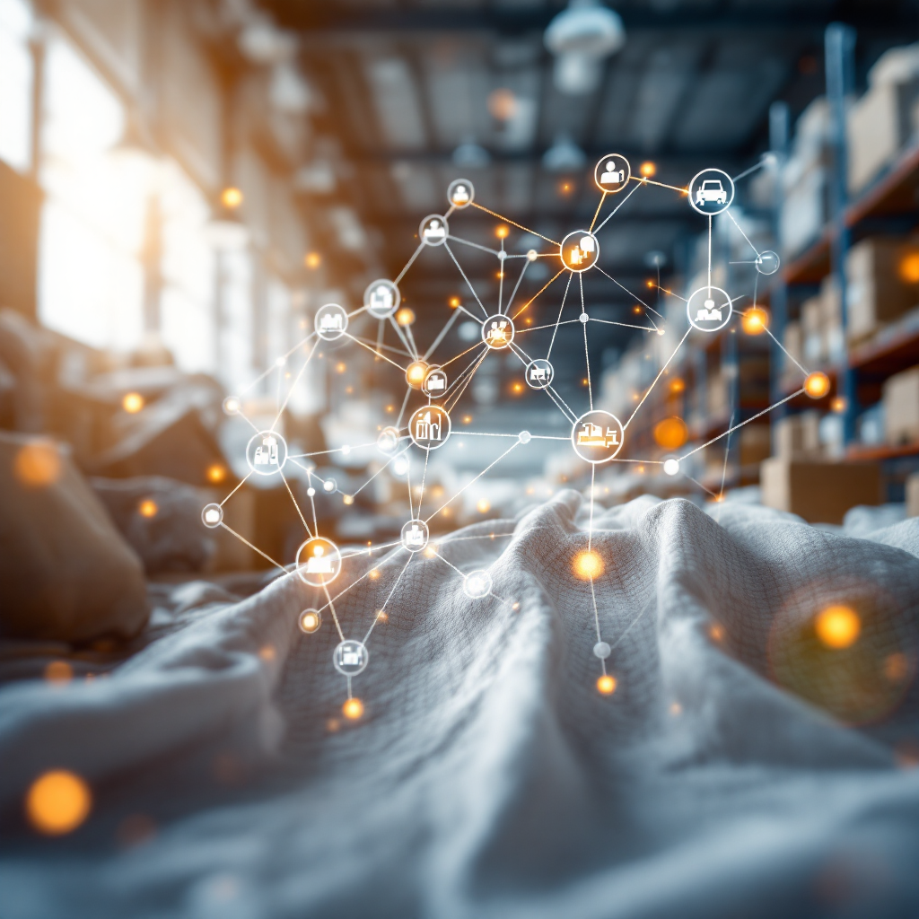 Nodos de la cadena de suministro con rutas alternativas de proveedores