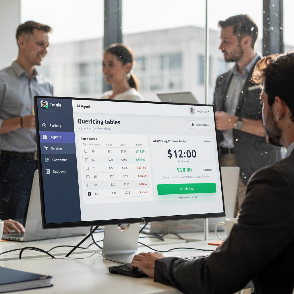 AI agent for customer rate inquiries