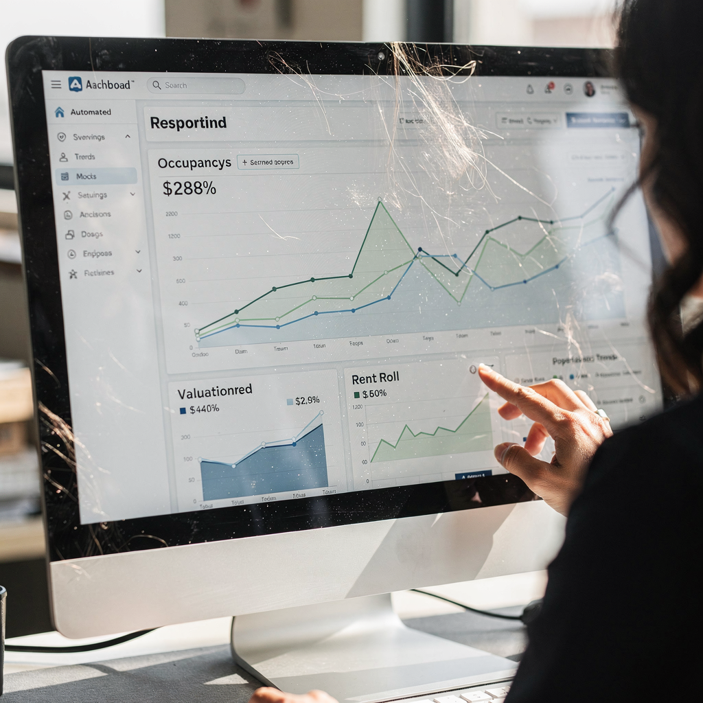 Panel portfela napędzany przez AI dla nieruchomości komercyjnych