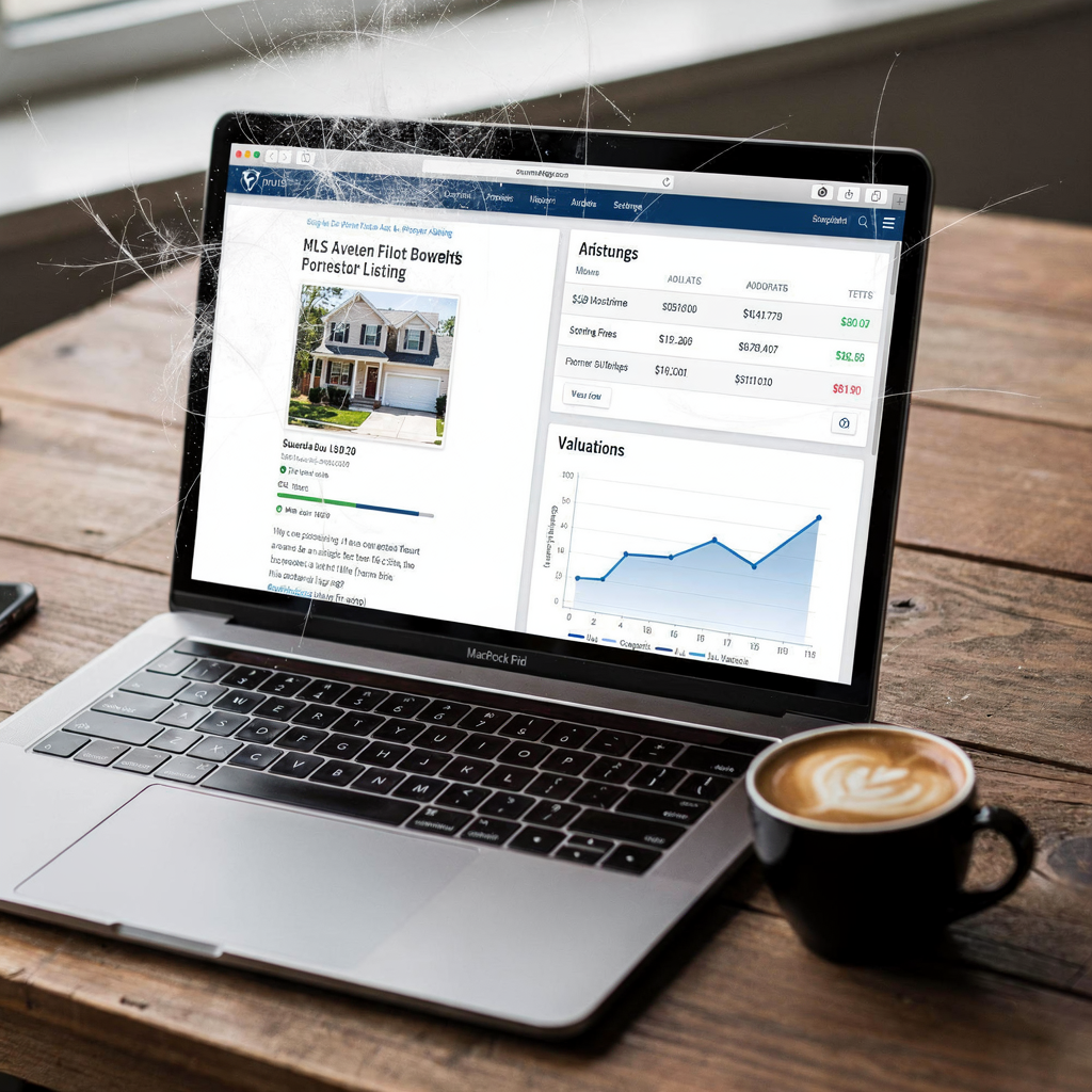 AI-gegenereerde advertentie en waardering op een laptopscherm