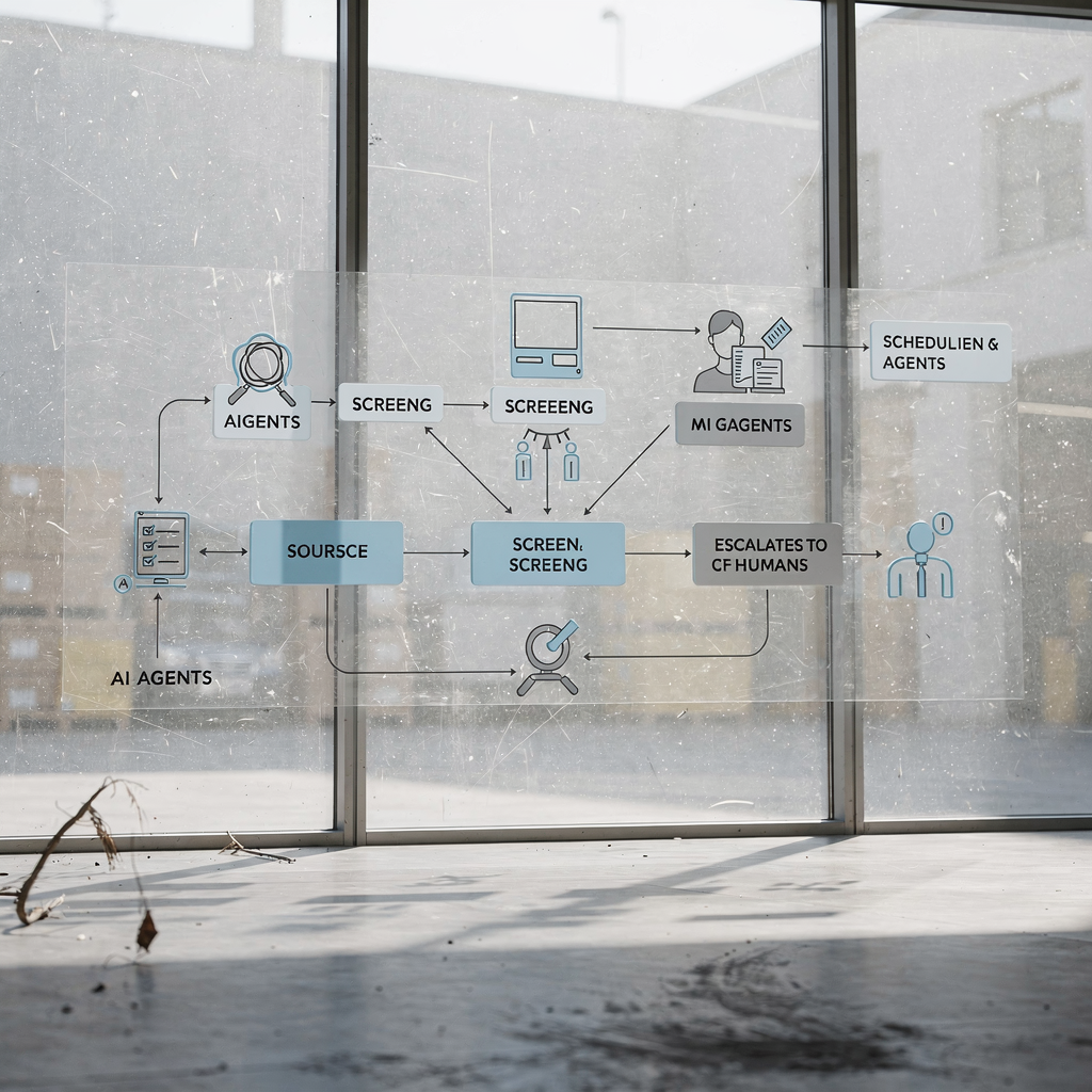 Diagram van geautomatiseerde wervingsworkflow