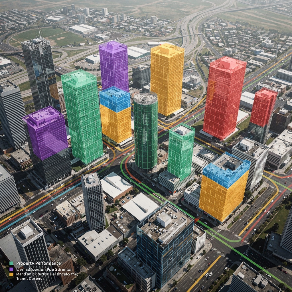 Stadsheatmap van CRE-prestaties