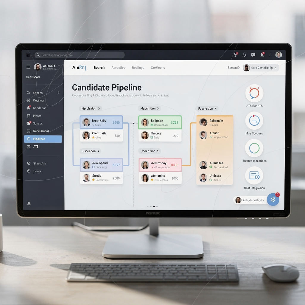 Dashboard of AI recruitment platform Dashboard of AI recruitment platform